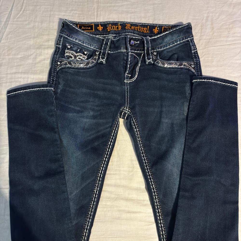 Rock Revival Women's Dark Blue Skinny Jeans